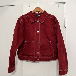 H&M Maroon Trucker Jacket